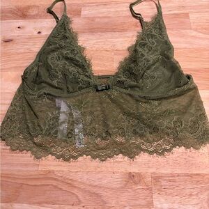 Urban Outfitters Olive Lace Bralette